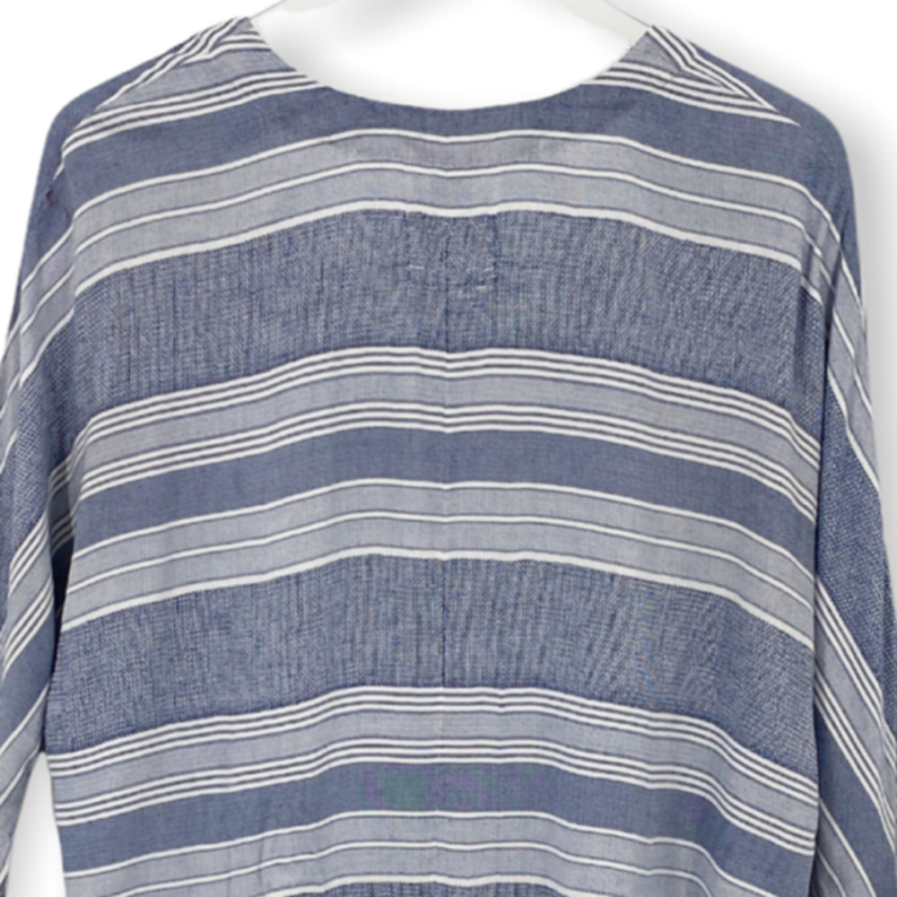 Rails Lily Athens Stripe Blue White Lace Up V Nec… - image 8